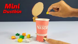 Mini Dustbin from paper cup  how to make dustbin [upl. by Drucill]