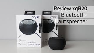 Review xqB20 von xqisit  Kleiner BluetoothLautsprecher mit tollem Klang [upl. by Cailly628]