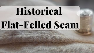 Hand Sew A Backstitched FlatFelled Seam RIGHT HANDED [upl. by Sloane]