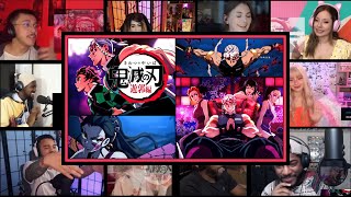 Demon Slayer  Season 2 OP 3 🔥🤩🤩  Reaction Mashup  🎧USE HEADPHONES🎧 [upl. by Orlan]