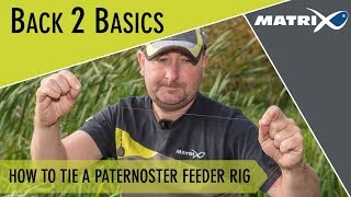 Coarse amp Match Fishing TV  Back 2 Basics How to tie a paternoster rig [upl. by Ydnil914]