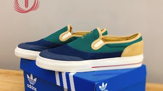 Unbox Closing Adidas Nizza RF SlipOn Originals Shoes Sneakers Green GW6173 [upl. by Eiten35]