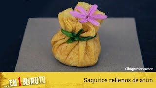 Receta de Saquitos rellenos de atún [upl. by Cory]