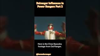 Dairanger influences in Power Rangers Part 2 powerrangers [upl. by Allecsirp266]