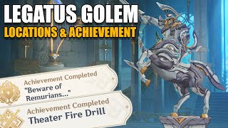 Genshin Impact World Boss Legatus Golem Locations amp Achievement  Fontaine 46 Arlecchino Material [upl. by Candice]