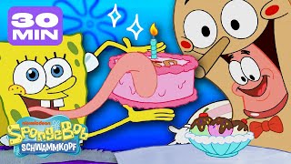 SpongeBob  Alle Süßigkeiten und Leckerein  30 MinutenCompilation  Spongebob Schwammkopf [upl. by Amary]