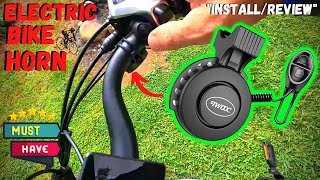 Electric Bike Horn 120db Rechargeable Amazon  InstallReview [upl. by Ellery]