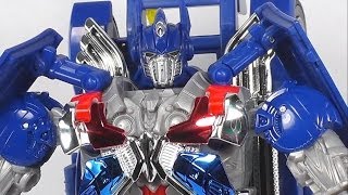 AUVELIER REVIEW TRANSFORMERS AGE OF EXTINCTION LEADER OPTIMUS PRIME EN ESPAÑOL [upl. by Aerdnek]