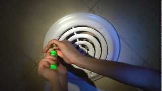 TruAire SmoothGlide Ceiling Diffuser Damper Installation Retrofit Vent Cover Heating Cooling HVAC [upl. by Barolet]