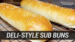 Homemade RestaurantQuality Sub Buns that Dont Suck Making BIG amp Soft Hoagie Rolls from Scratch [upl. by Aney]