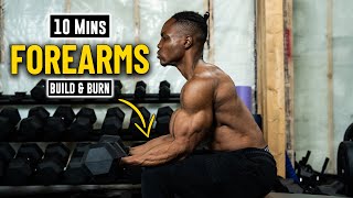 10 Minute Dumbbell Forearms Finisher Workout  Build Muscle amp Burn Fat 20 [upl. by Anom620]