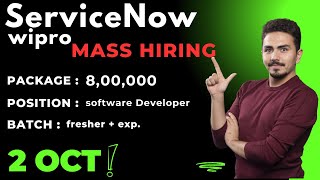 servicenow wipro micron  Hiring fresher and experienced  Job for fresher  2023 2024 2025 batch [upl. by Cece687]