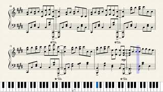 LiSA  ADAMAS Piano sheet music [upl. by Lydnek]