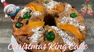 Best Christmas King Cake Recipe – Resembles the Crown of a King Bursting with Dried Fruits and Nuts [upl. by Magan397]