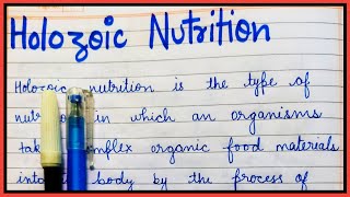 Definition of Holozoic nutrition  What is holozoic nutrition [upl. by Freya]