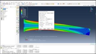 Abaqus Visualizing Results  2  Contour Plot [upl. by Maunsell]