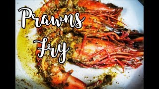 Cooking Giant Tiger Prawns  Giant Tiger Shrimps  Goan Jumbo Prawns fry [upl. by Rafaelle]