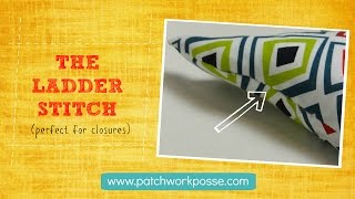 Ladder Stitch Embroidery Stitch [upl. by Euqram]