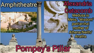 Alexandria Pompeys Pillar Catacombs of Kom El Shoqafa alexandria exploreindialegalworld [upl. by Riella]