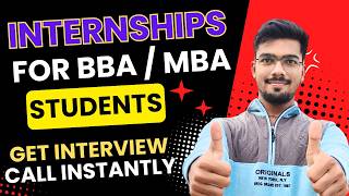 Internships for BBA and MBA Students  Paid Internships  Internships with job offer [upl. by Nicolau]