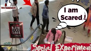 Escalator Social experiment on Public 31st Dec Night Will he help me   Olivs Vlog [upl. by Virgin939]