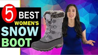 Best Women Snow Boots 20212022 🏆 Top 5 Best Snow Boots for Women [upl. by Joab]