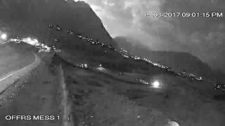 Meteor falling captured by CCTV camera in Gilgit Baltistan Pakistan  Shahab e saqib [upl. by Beaufert]