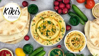 Original HUMMUS Rezept  Kichererbsenpaste mit Tahine  Hummus Bi Tahina  Hommus  vegan [upl. by Ritchie85]