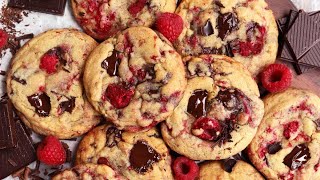 RASPBERRY CHOCOLATE CHIP COOKIES [upl. by Adam671]