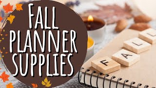 Favorite Fall Planning Supplies 🍁How To Update Your Planner for the Fall Season 🍂 [upl. by Allegra]