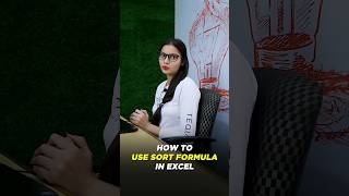 How To use sort Formula in Excel 🖥️👇Excel Shorts [upl. by Ruffin]