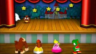 Nintendo 64  Mario Party 3  4Players MiniGame  Curtain Call [upl. by Eugenle]