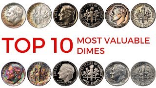 TOP 10 MOST VALUABLE DIMES IN CIRCULATION – Rare Roosevelt Dimes in Your Pocket Change Worth Money [upl. by Anilatac295]