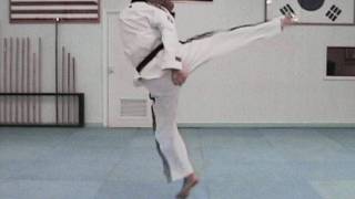 Taekwondo Tornado Kick Tutorial  TaekwonWoo How to [upl. by Jammie]