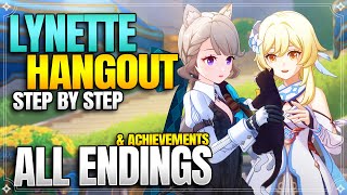 Lynette Hangout Event All Endings  Achievements 【Genshin Impact】 [upl. by Fayth604]