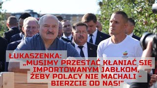 Łukaszenka Musimy przestać kłaniać się importowanym jabłkom żeby Polska nie machali [upl. by Kumler]