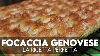 Focaccia genovese la ricetta il metodo e i trucchi per la fügassa perfetta [upl. by Haskins436]