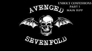 Avenged Sevenfold Unholy Confessions  Guitar Lesson  Tutorial  PART 1 [upl. by Yecaw]