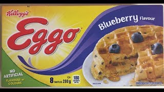 Kelloggs Blueberry Eggo Waffles 🫐🧇 [upl. by Daitzman]