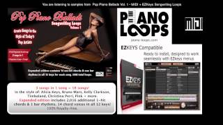 pop piano ballads midi loops amp toontrack ezkeys [upl. by Shedd]