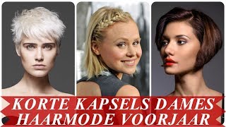 Moderne korte kapsels dames haarmode voorjaar 2018 [upl. by Huai523]