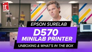 EPSON SureLab D570 MiniLab Printer  Unboxing amp Whats in the Box [upl. by Aneloaup]