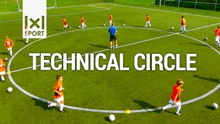 ⚽ Technical Circle  Creative Football Soccer Activity for Kids  Soccer Drills [upl. by Ennyl]