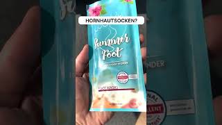 HORNHAUT ENTFERNEN mit HORNHAUTSOCKEN shorts [upl. by Ennyrb]