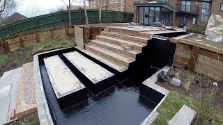 Fibreglassed water feature and rill [upl. by Yniffit101]