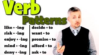 Lesson on Verb Patterns verb  ING  verb  to [upl. by Enelyt]