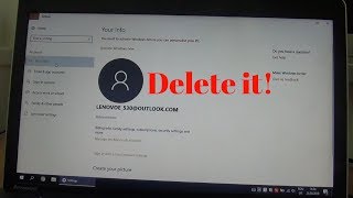 How to delete a Microsoft live account from Windows [upl. by Aihsile]