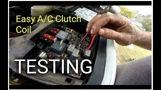 Easy AC Clutch Coil Test AC Clutch Not Engaging [upl. by Idham]