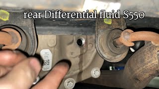 How to change rear Differential fluid S550 [upl. by Chelton]