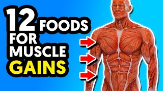 12 Best Foods For Muscle Building and Strength [upl. by Itsur]